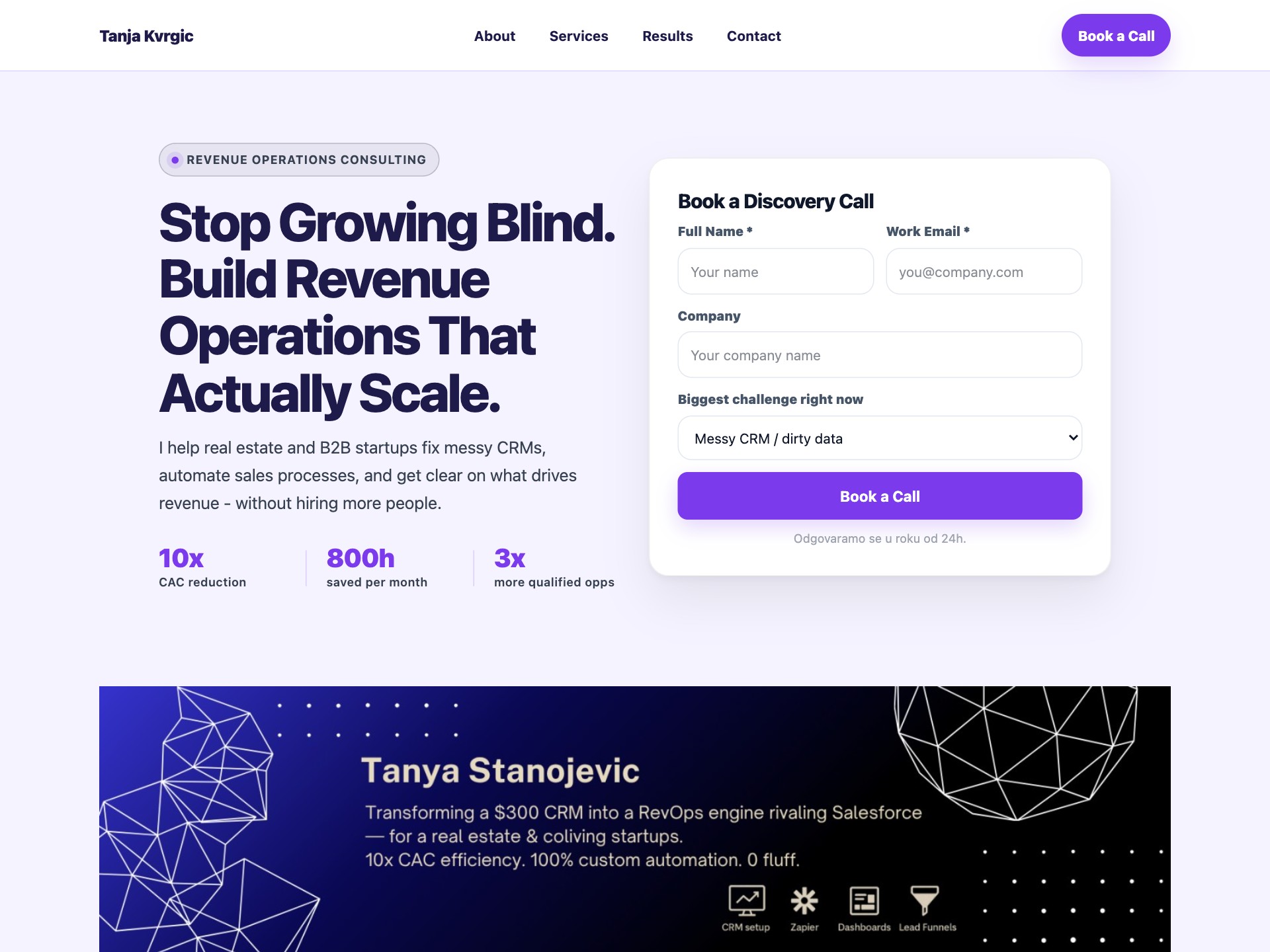 Tanja Kvrgic RevOps