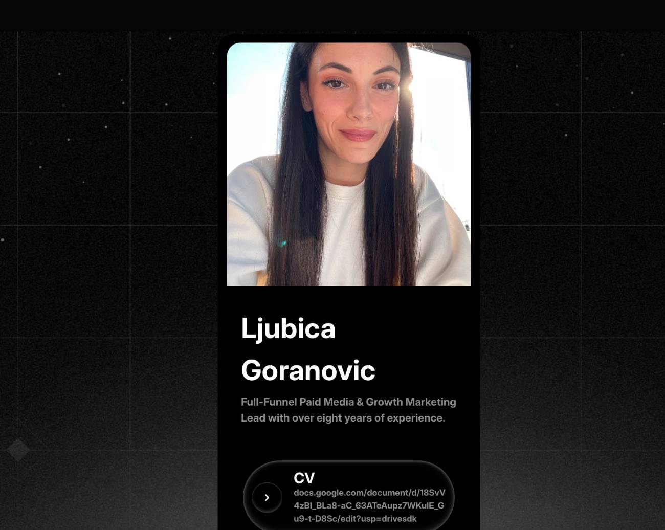 Ljubica Goranovic Template Preview