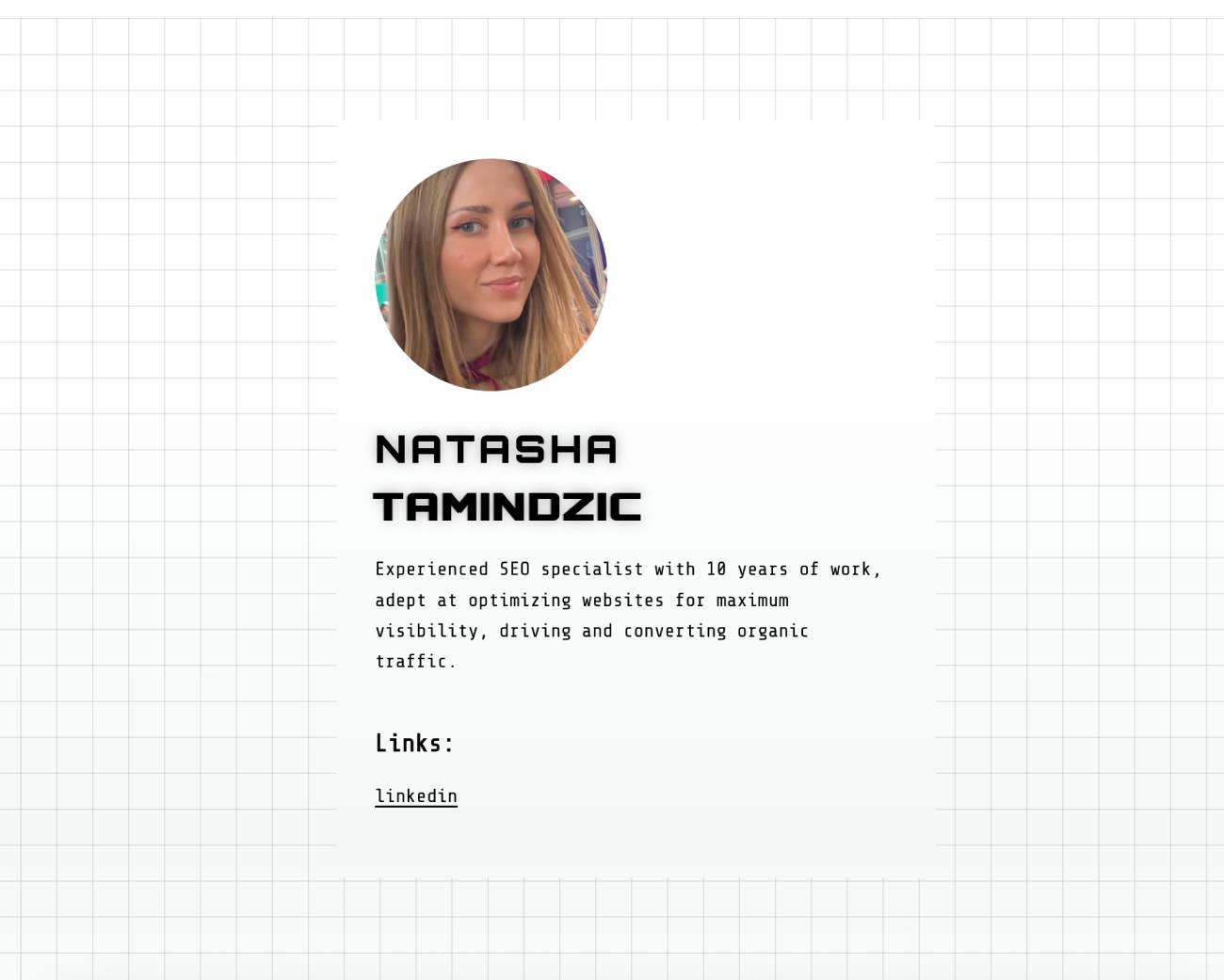 Natasha MisfitLinks Template Preview